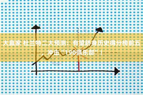 大赢家 杜兰特二大预测：有望跻身历史得分榜前五，冲击“190俱乐部”！